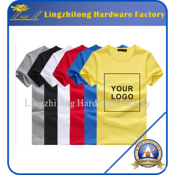 Kundengerechte Druck-Logo-Baumwollleere Werbungs-T-Shirts
